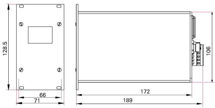 pfeiffer DPG 202 尺寸圖