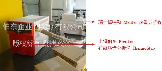 伯東Pfeiffer 質譜分析儀與熱重聯用